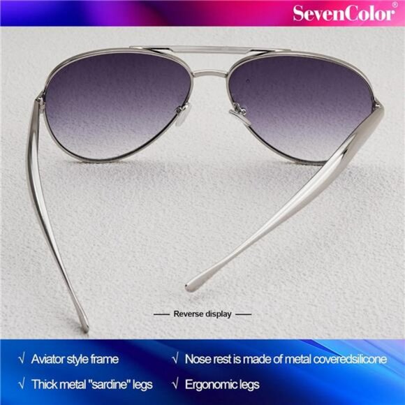 Oversized Gold Aviator Sunglasses Retro 70s UV400 Shades for Women and Men - Picture 3 of 7